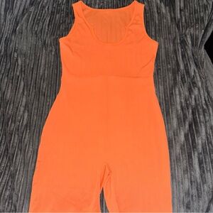 Orange Bodycon Unitard